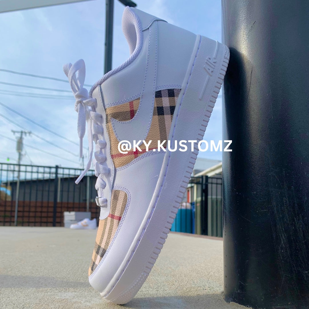 Custom Burberry AF1 (No Red Bottom)