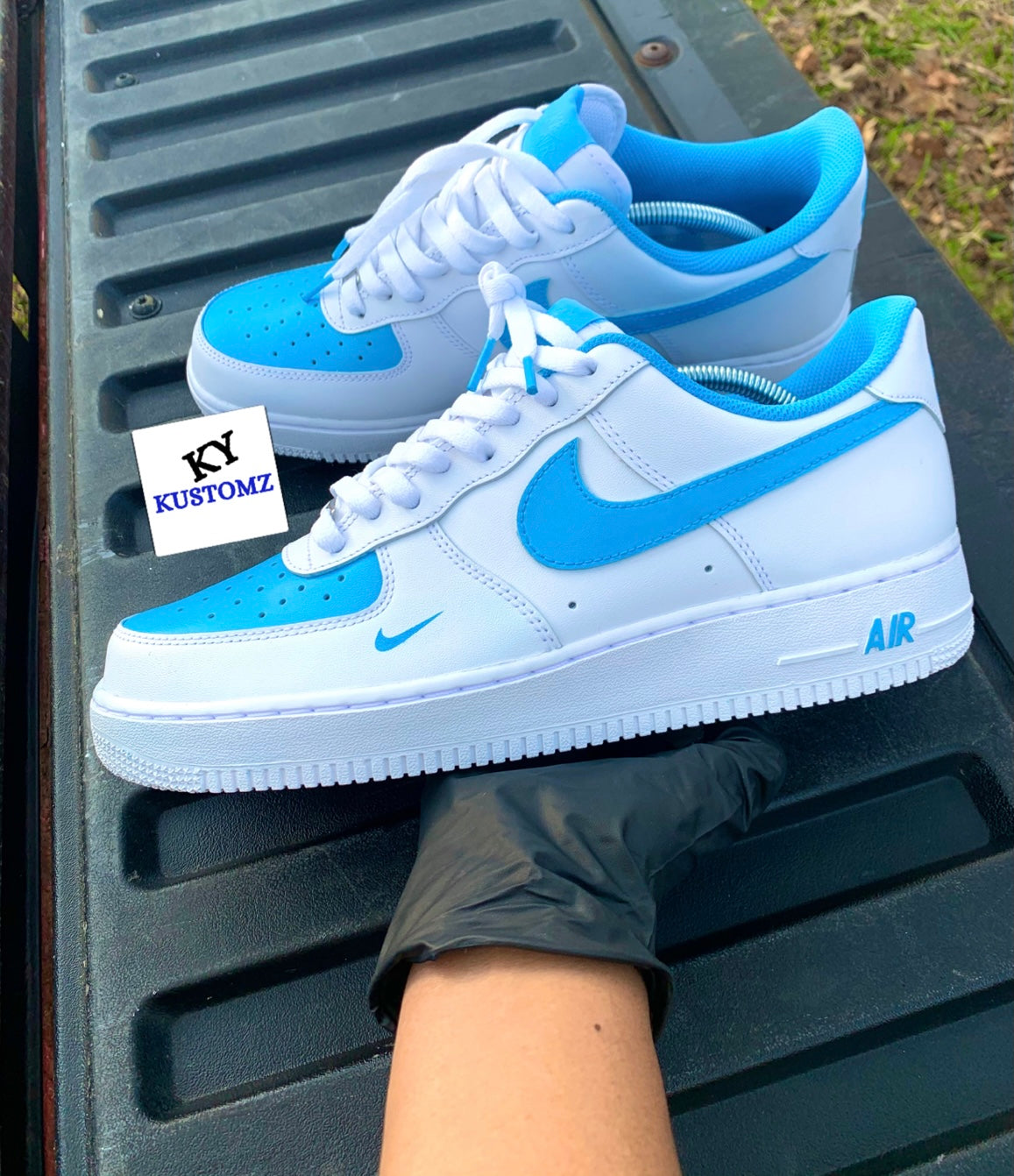 Powder Blue Custom Air Force 1s