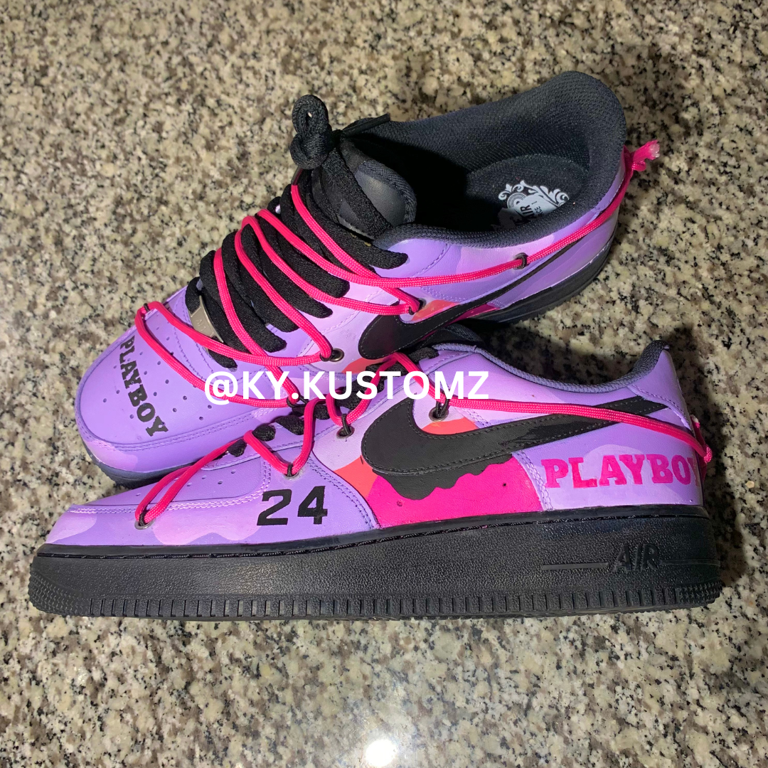 Custom Ben & Jerry x Playboy Bunny AF1