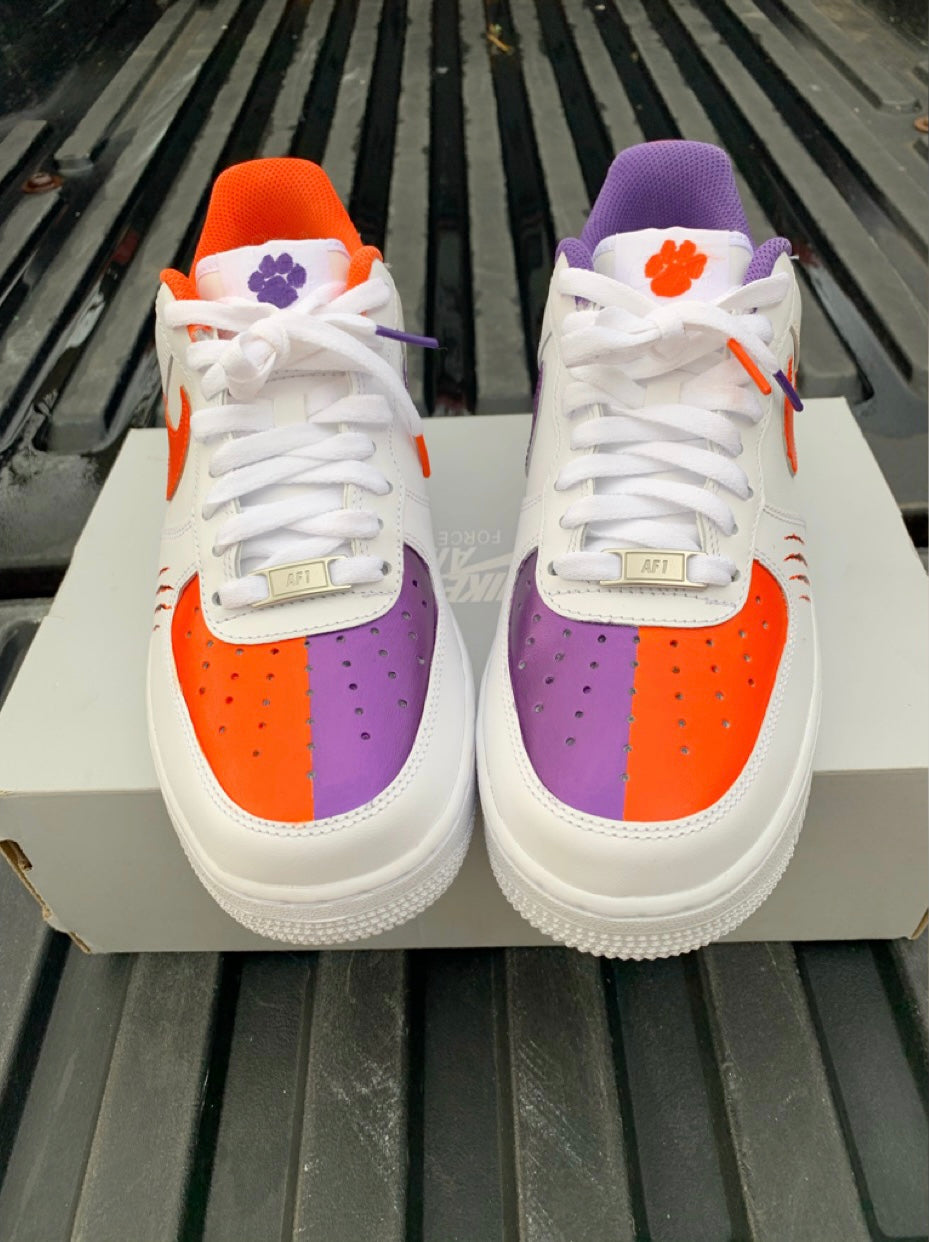 Clemson Custom Air Force 1s