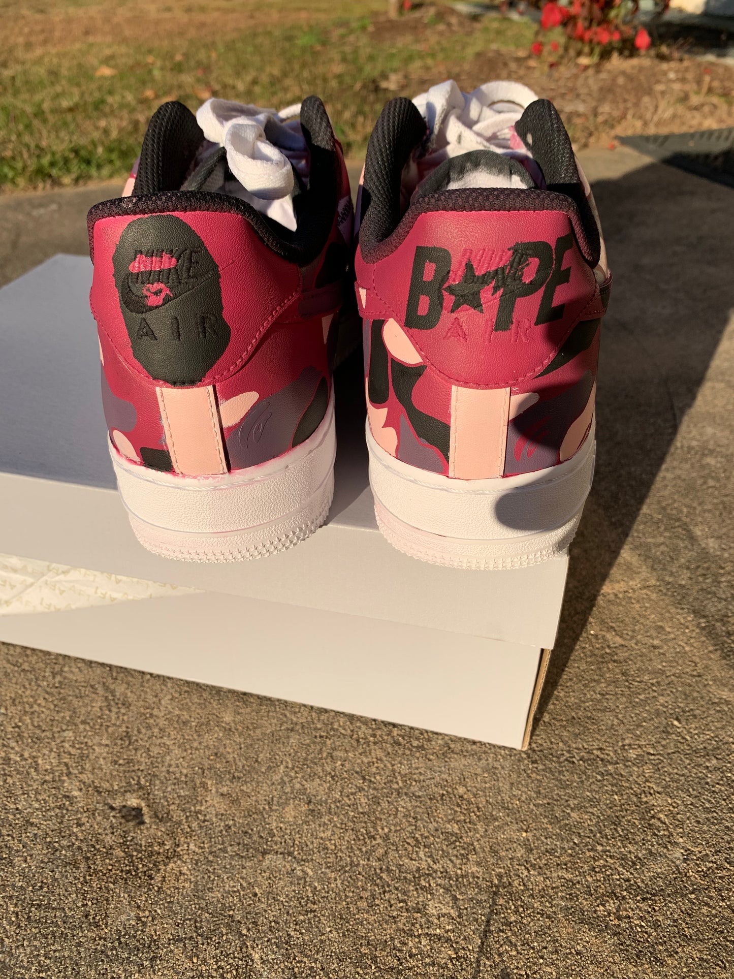 Custom Bape Air Force 1s